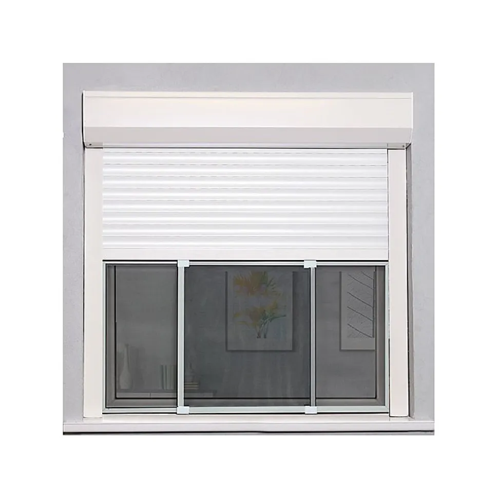Kit moustiquaire extensible H 70 cm x L 100 cm alu blanc sans perçage