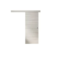 Kit Optirail Bilbao 2, Porte Coulissante, rail et bandeau Cache-Rail Mdf Revêtu 204 x 83 x 3,6 cm 204 x 83 x 3,6 cm