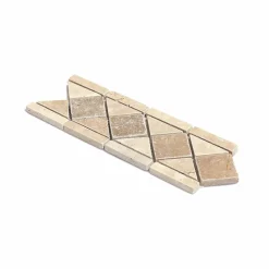 Listel Travertin Mix Light/Noce 10x29x1 cm