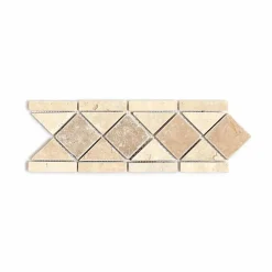 Listel Travertin Mix Light/Noce 10x29x1 cm