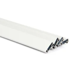 Lot 4 Profils Moustiquaire Cadre recoupable - Longueur 200cm - Alu Blanc