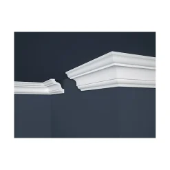 Lot de 10 (20 ml) Corniches de Plafond décoratives - Structuré - 200x8x8 cm