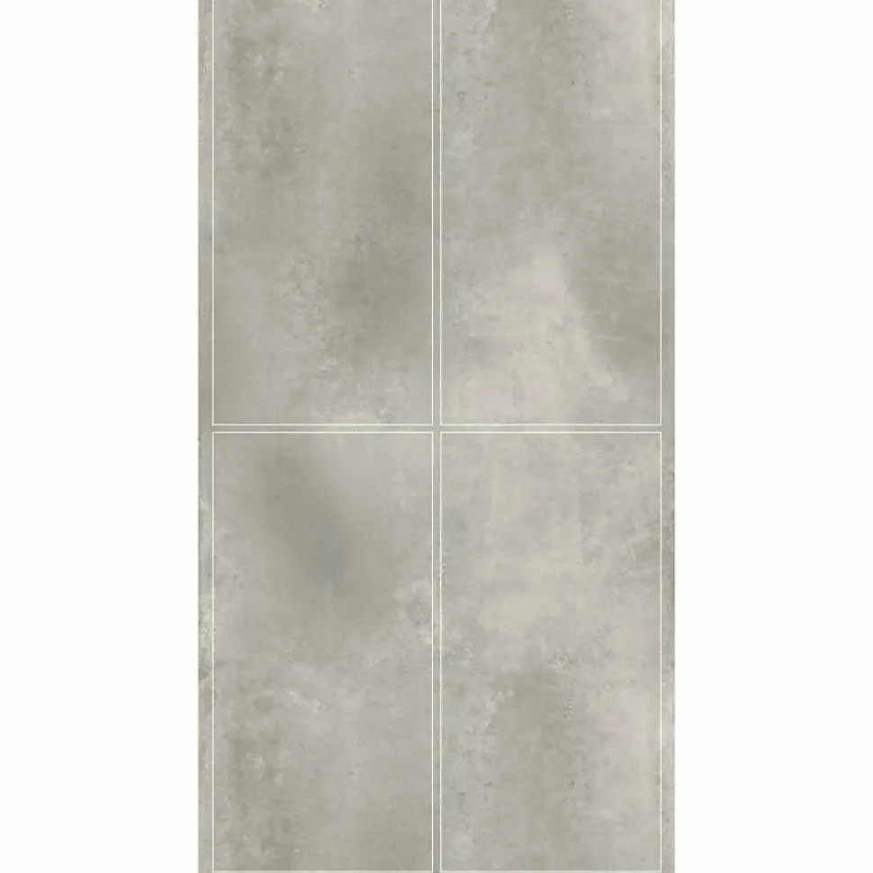 Lot de 4 Dalles Murales Douche SPC/PVC Décor effet Pierre Beige - 59,2x118,4cm - 2,8M²