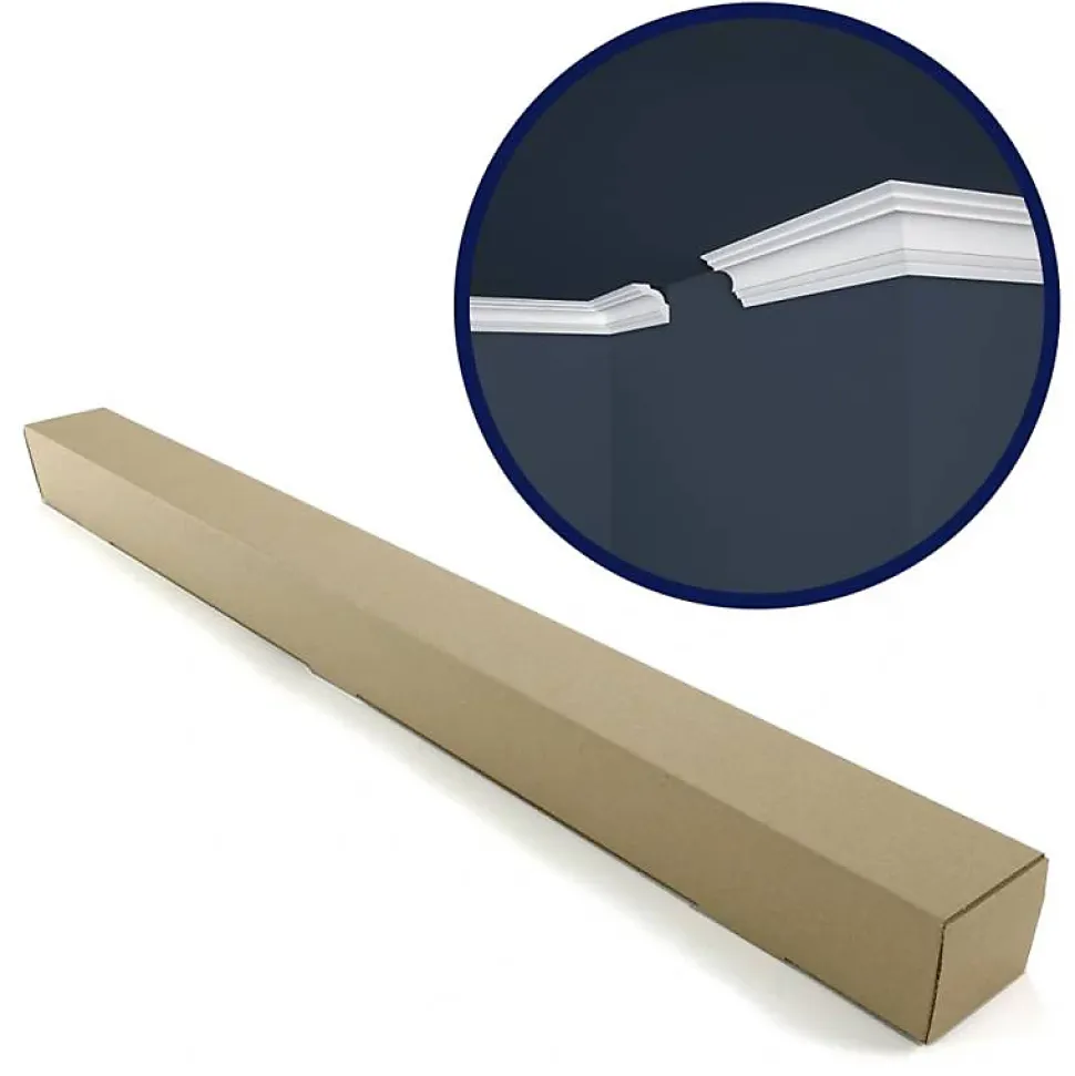 Lot de 20 (40ml) Corniches de Plafond décoratives - Versailles - 200x5x5 cm