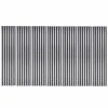 Lot de 7 Panneaux muraux tasseaux bois 120 x 30 x 1,9 cm - Pack tête de lit - Lamelles alu / feutrine noir - 2,52m²