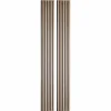 Lot de 2 Panneaux tasseaux bois 250 x 30 x 1,9 cm - décor chêne clair fond noir - 1,5m²