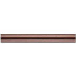 Lot de 4 Panneaux tasseaux bois 250 x 30 x 1,9 cm - terracotta/feutrine noir - 3m²