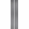 Lot de 2 Panneaux tasseaux bois 250 x 30 x 1,9 cm - alu/feutrine noir - 1,5m²