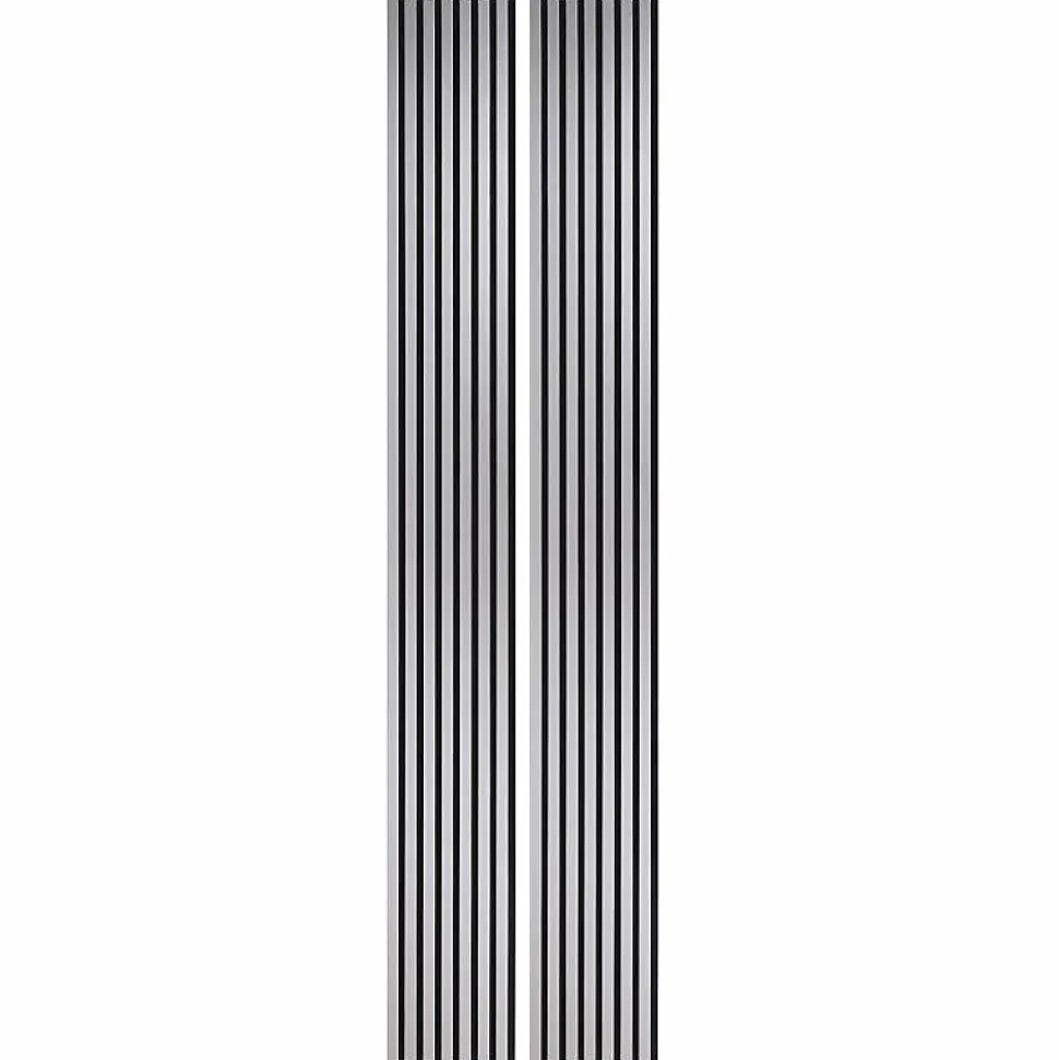 Lot de 2 Panneaux tasseaux bois 250 x 30 x 1,9 cm - alu/feutrine noir - 1,5m²