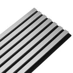 Lot de 2 Panneaux tasseaux bois 250 x 30 x 1,9 cm - alu/feutrine noir - 1,5m²