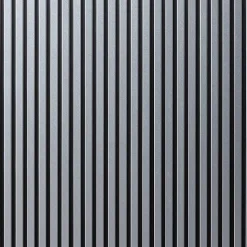 Lot de 2 Panneaux tasseaux bois 250 x 30 x 1,9 cm - alu/feutrine noir - 1,5m²