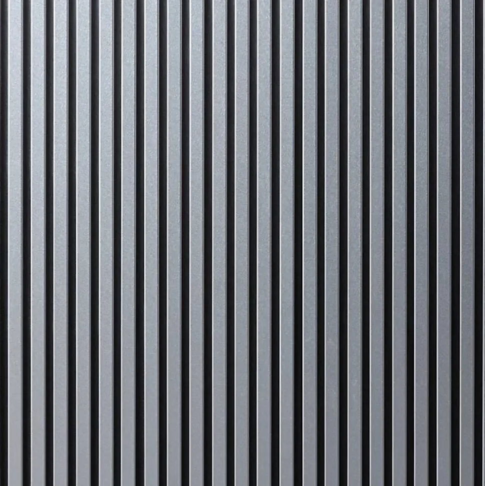 Lot de 2 Panneaux tasseaux bois 250 x 30 x 1,9 cm - alu/feutrine noir - 1,5m²