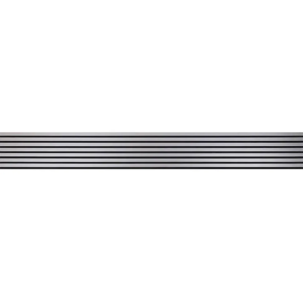 Lot de 2 Panneaux tasseaux bois 250 x 30 x 1,9 cm - alu/feutrine noir - 1,5m²
