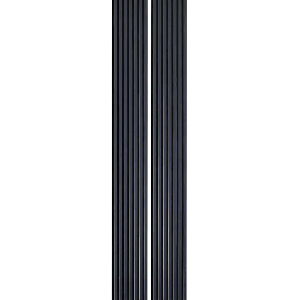 Lot de 2 Panneaux tasseaux bois 250 x 30 x 1,9 cm - bleu nuit/feutrine noir - 1,5m²