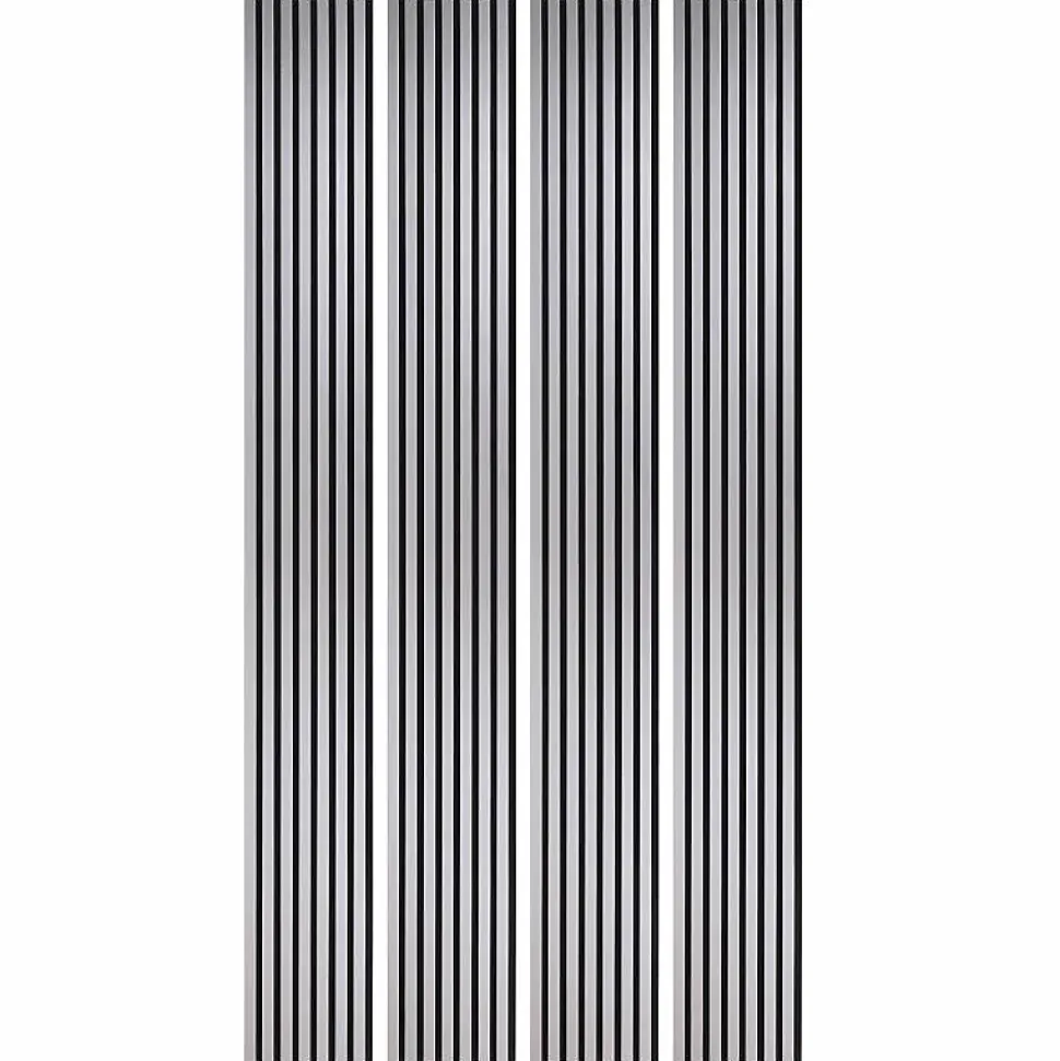Lot de 4 Panneaux tasseaux bois 250 x 30 x 1,9 cm - alu/feutrine noir - 3m²