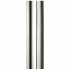 Lot de 2 Panneaux tasseaux bois 250 x 30 x 1,9 cm - décor marbre blanc/feutrine noir - 1,5m²
