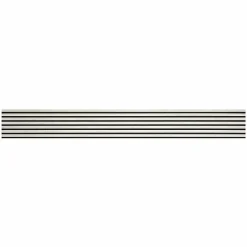 Lot de 2 Panneaux tasseaux bois 250 x 30 x 1,9 cm - décor marbre blanc/feutrine noir - 1,5m²