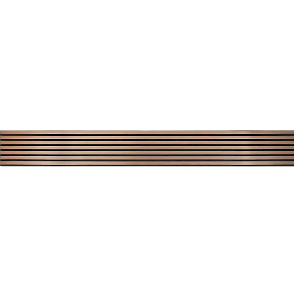 Lot de 4 Panneaux tasseaux bois 250 x 30 x 1,9 cm - rose gold/feutrine noir - 3m²