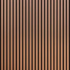 Lot de 4 Panneaux tasseaux bois 250 x 30 x 1,9 cm - rose gold/feutrine noir - 3m²