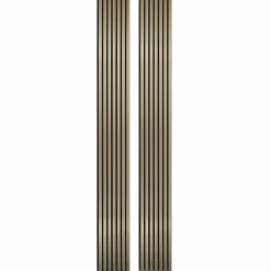Lot de 2 Panneaux tasseaux bois 250 x 30 x 1,9 cm - gold/feutrine noir - 1,5m²