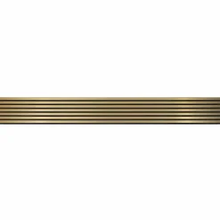 Lot de 2 Panneaux tasseaux bois 250 x 30 x 1,9 cm - gold/feutrine noir - 1,5m²