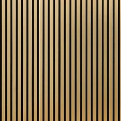 Lot de 2 Panneaux tasseaux bois 250 x 30 x 1,9 cm - gold/feutrine noir - 1,5m²