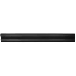 Lot de 2 Panneaux tasseaux bois 250 x 30 x 1,9 cm - Lamelles placage noir fond noir - 1,5m²