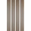 Lot de 4 panneaux tasseaux bois 250 x 30 x 1 cm - Lamelles bois placage chêne clair véritable fond noir - 3m²