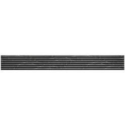 Lot de 4 Panneaux tasseaux bois 250 x 30 x 1,9 cm - décor marbre noir/feutrine noir - 3m²