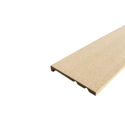 Lot de 6 Surplinthes MDF, L.2.44 m x H.13.1 cm, Ep.22 mm