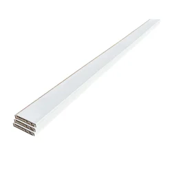 Lot de 6 Surplinthes MDF Prépeint Blanc, L.2.44 m x H.13.1 cm, Ep.22 mm