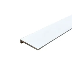 Lot de 6 Surplinthes MDF Prépeint Blanc, L.2.44 m x H.12.8 cm, Ep.22 mm