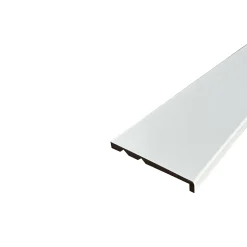 Lot de 6 Surplinthes MDF Revêtues Blanc, L.2.40 m x l.13.1 cm, Ep.22 mm
