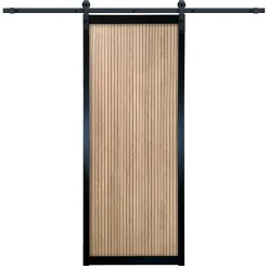 Lot porte Univers 204 x 83 x 4 cm + rail rustique Skylab