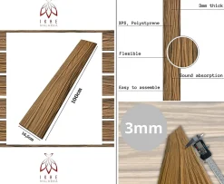 20m² - 120 pièces de panneaux polystyrène, panneaux de plafond, panneaux muraux, décors, imitation pour plafonds - P4-13