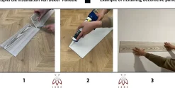 20m² - 120 pièces de panneaux polystyrène, panneaux de plafond, panneaux muraux, décors, imitation pour plafonds - P02