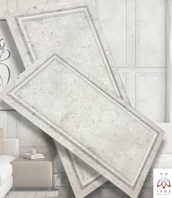 6m2 12 pièces Panneau mural 3D XPS polystyrène 100x50 cm Noir or effet béton, style cadre mural & plafond classique 120XL