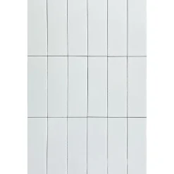 Mini Brick Ikon Lisse White Série Revêtement Porcelaine Premium 5x15cm
