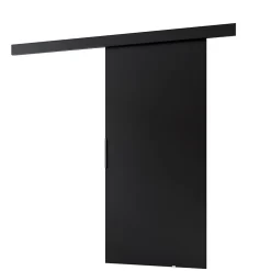 MINIO go for it, porte coulissante PRIM A 76 cm, Poignée noire, Noir