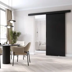 MINIO go for it, porte coulissante PRIM A 96 cm, Poignée noire, Noir