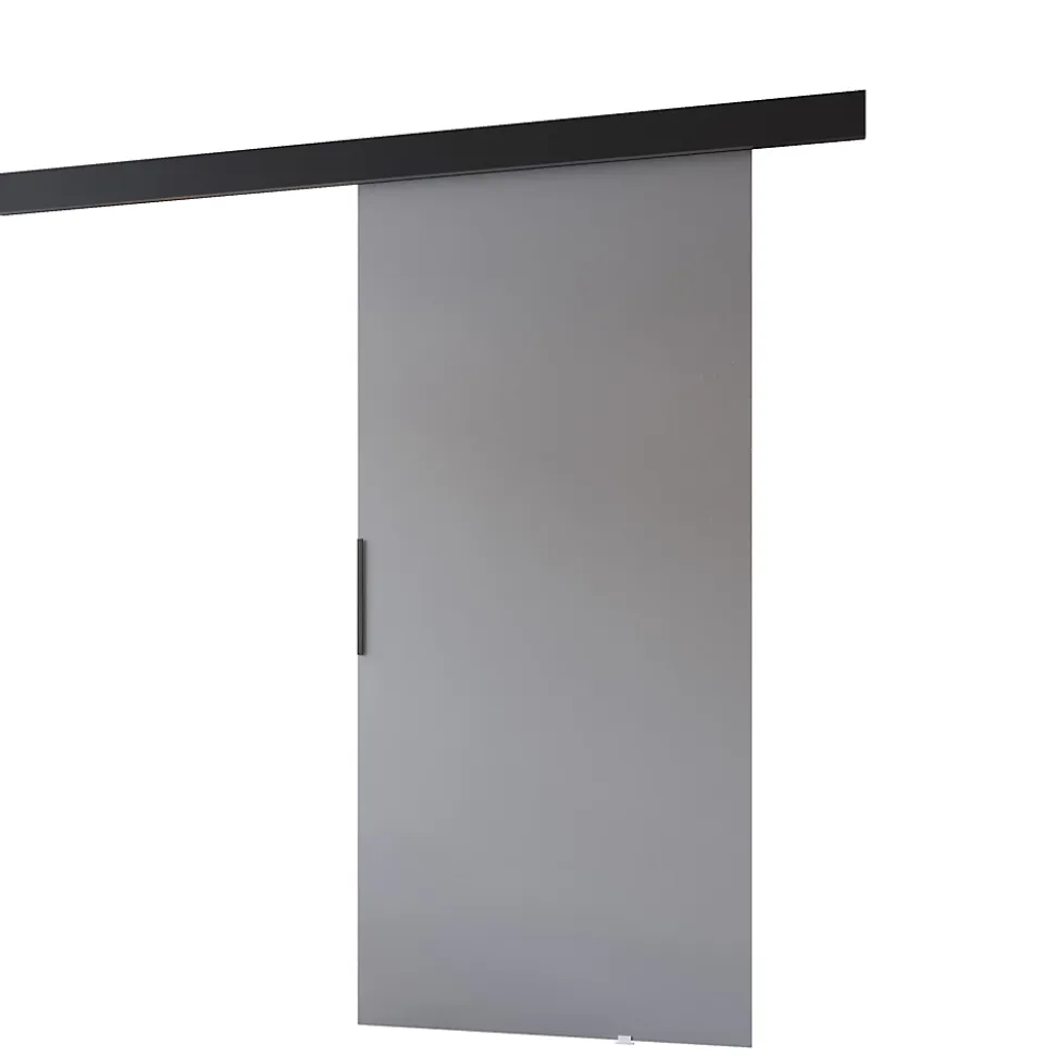 MINIO go for it, porte coulissante PRIM A 86 cm, Poignée noire, Gris / Noir