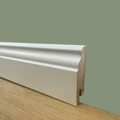 96ml de PLINTHE DUCAL PLINTH en FIBRE DE BOIS COMPACT 60X15 BLANC