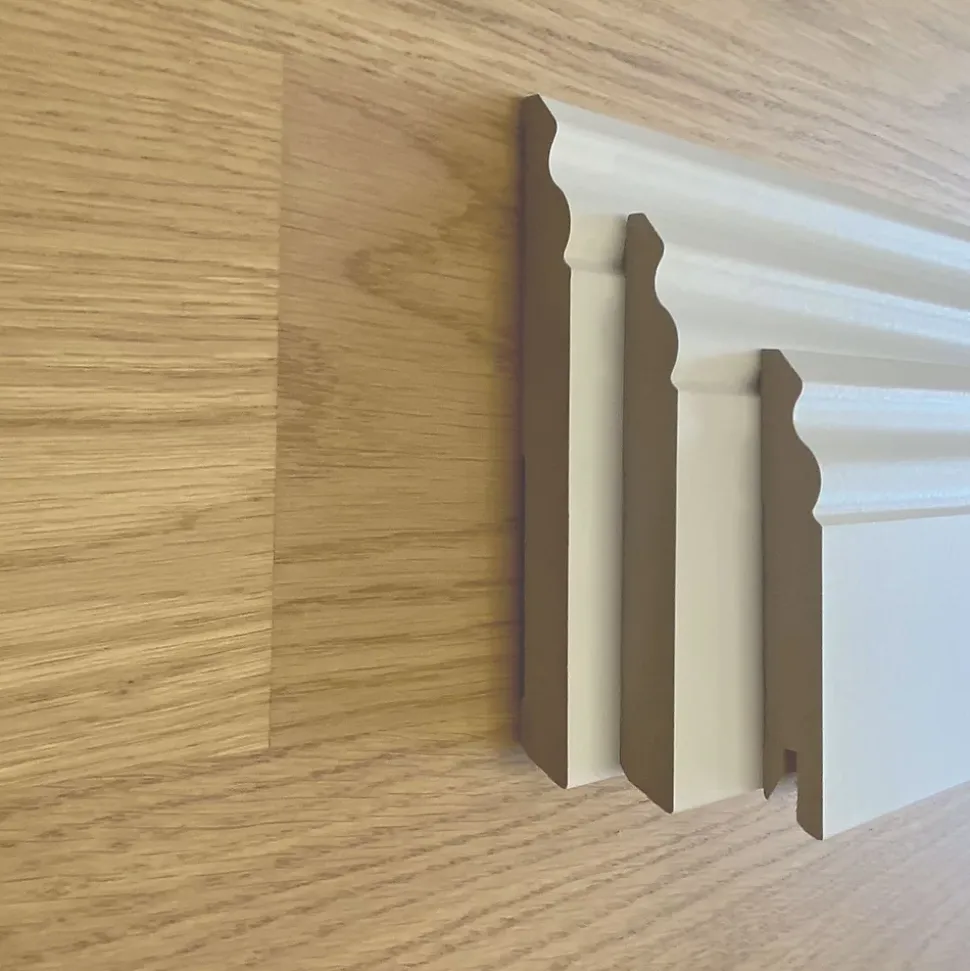 96ml de PLINTHE DUCAL PLINTHE en FIBRE DE BOIS COMPACT 140X15 BLANC