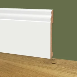 100ml de Plinthe DUCALE en EqualWood HI-TEC POLYMERS 170x14x2000mm - BLANC