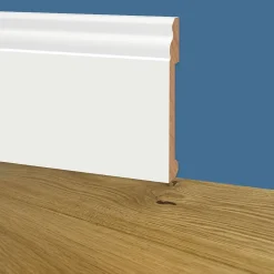 100ml de Plinthe DUCALE GIANT en EqualWood HI-TEC POLYMERS 200x14x2000mm - BLANC