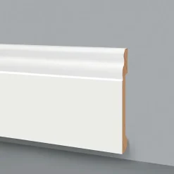 100ml de Plinthe DUCALE GIANT en EqualWood HI-TEC POLYMERS 200x14x2000mm - BLANC