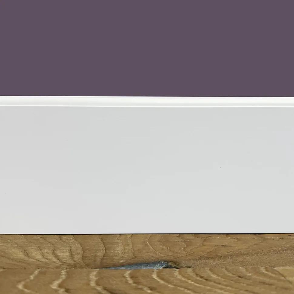 100ml de PLINTHE ZOCCOLINO FIRENZE en FIBRE DE BOIS COMPACTE 120X12 BLANC