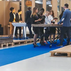 Moquette - Stand Event - Bleu azur - 2 m x 30 ml