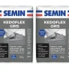 Mortier Colle Polyvalent pour Carrelage Kedoflex Gris Semin, Intérieur/Extérieur, sac de 25 kg, lot de 2