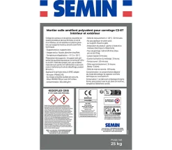 Mortier Colle Polyvalent pour Carrelage Kedoflex Gris Semin, Intérieur/Extérieur, sac de 25 kg, lot de 2